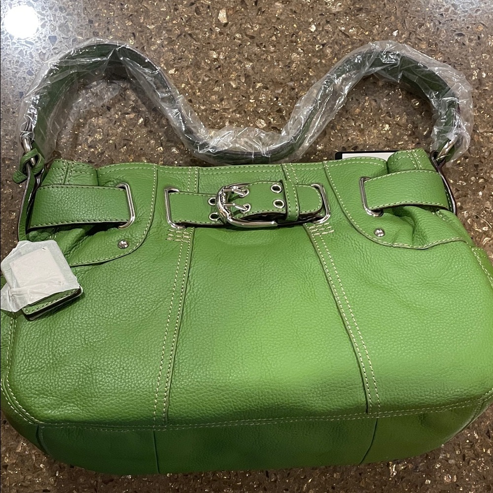 NWT Tignanello Green Leather Women's Bag
